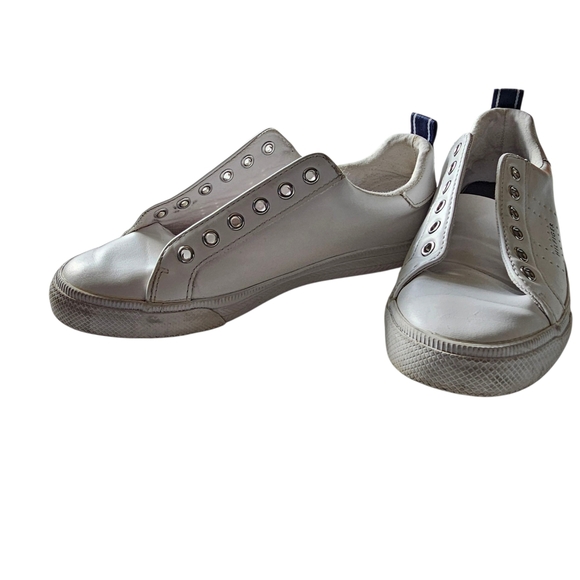 Tommy Hilfiger White Sneakers Low-Top Casual - Picture 4 of 11